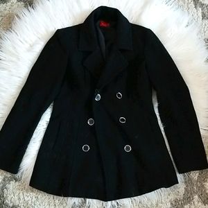 Vintage Black Pea Coat